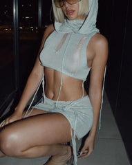 Sandboard Surfer Hooded Knit Coord Set