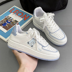 Cute Bear Sneakers Comfortable Walking Shoes