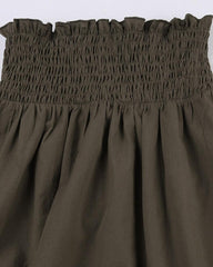 Lace Pleated Maxi Skirt