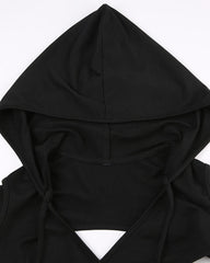 Vast Prairie Cross Top with Sleeves and Hoodie