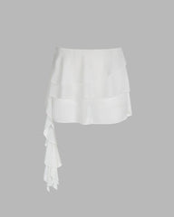 Yewborn Ruffle Layer Mini Skirt