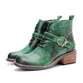 British Racing Leather Ankle Boot