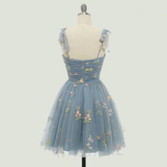 Short Homecoming Dress Cute Spaghetti Straps Cocktail Prom Dress