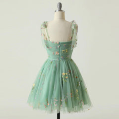 Short Homecoming Dresses Cute Spaghetti Straps Prom Dress