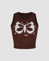 Island Grounds Butterfly Tank Top
