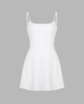 Plain White Back to School Dress