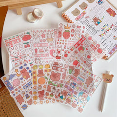 Kawaii Girl Bear Stickers