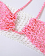 Ibiza Sunrise Crochet Knit Gradient Skirt