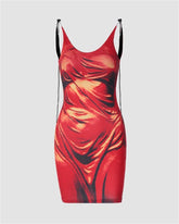 Body Print Sexy Bodycon Dress