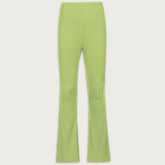 Ribbed Austin Flared Pants - Green