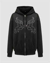 Halloween Butterfly Diamond Hoodie