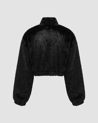 Nordica Cropped Teddy Jacket