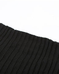 Off Shoulder Twist Knitted Mini Dress
