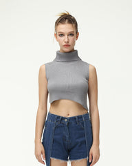 Tincture Ribbed Turtleneck Top