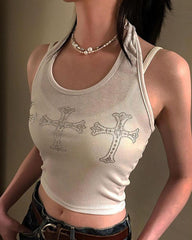 Three Crosses Tank Top