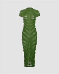 Ruched Bodycon Maxi Dress