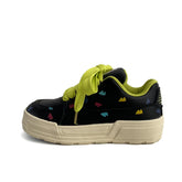 Tulip Cute Thick Sneakers Lace Up Skate Casual Shoes