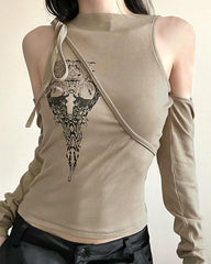 Harpgrave Grunge Top with Sleeves