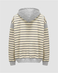 Retro Stripe Oversized Hoodie