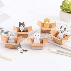 Cute Cat In A Box Sticky Notes