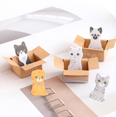 Cute Cat In A Box Sticky Notes