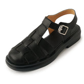 Leather Fisherman Sandals Closed Toe
