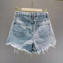 Denim Shorts Tassels Jean Shorts