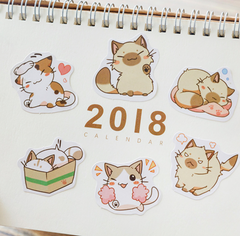 3Pcs Kawaii Little Chibi Cat Stickers