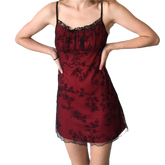 Lace Strap Mini Dress