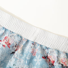 Together At Last Floral Eyelet Shorts