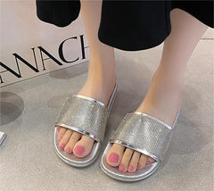 The Good Life Rhinestone Money Slides