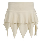 Starbeam Slit Asymmetric Skirt