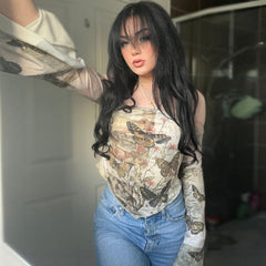 Vinte Butterfly Halter Top