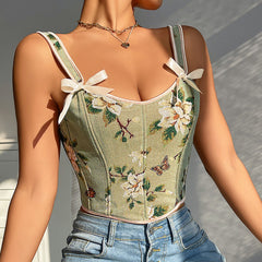 Whispering Petals Corset Top