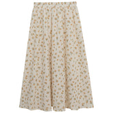 Spring Summer Floral High Waist Skirt