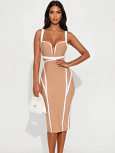 High street OL apricot hip dress