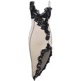 Deep V Fitted Backless Party Dress