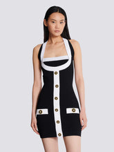 Halter neck backless tight mini dress