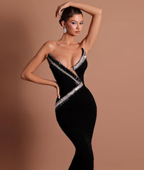 Bandage Tube Top Rhinestone Dress
