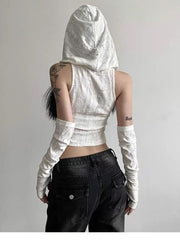 Stealth Raider Corset with Hood