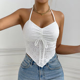 The Daisy Eyelet Halter Top