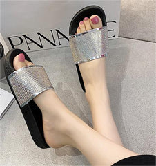 The Good Life Rhinestone Money Slides