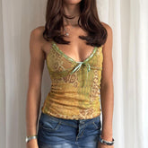 Grunge Butterfly Garden Tank Top