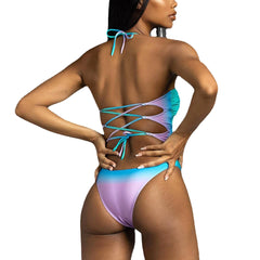 Eltoris Ripped Halter Bodysuit