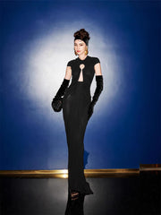 Evening dress red carpet personality dress