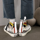 Anime High Top Canvas Shoes Couples