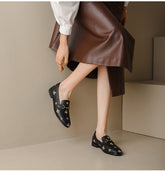 Classic Bee and Star Leather Loafers