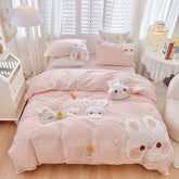 Cute Puppy Print Bedding Duvet Cover Set