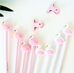 Pink Flamingo Gel Pen 3Pcs