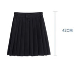Pleated Elastic School Skirt